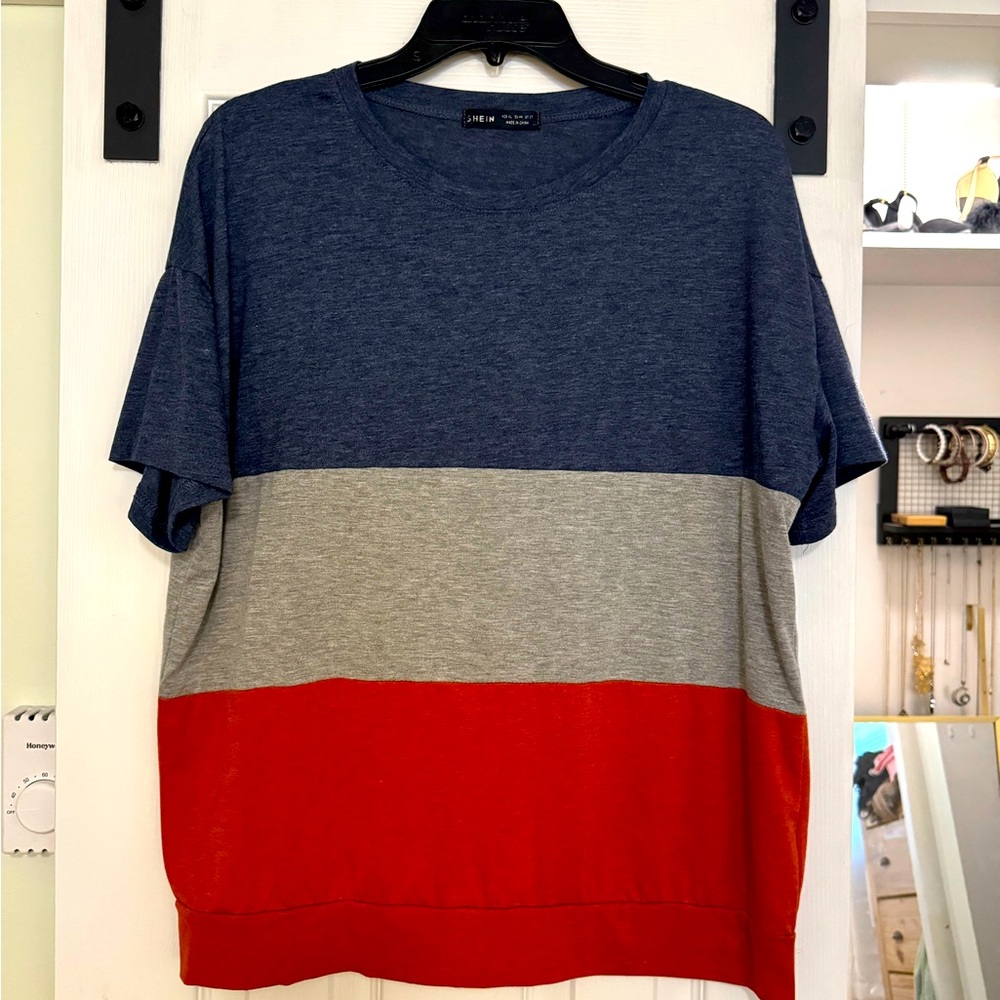SHEIN Color Block T-shirt